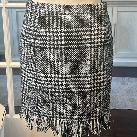 Romeo & Juliet Couture Houndstooth Plaid Wrap Mini Skirt S - Picture 6 of 9